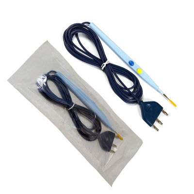 Lápis de controlo de mão electrossirúrgico descartável médico com alça ergonómica