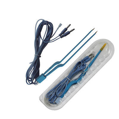 Caneta eletrocirúrgica descartável de design padrão com ponta prateada e aço inoxidável