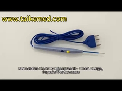 ISO Retrátil lápis eletrocirúrgico descartável cauterização com ponta de aço inoxidável