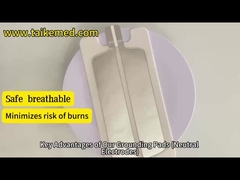 Placa de aterramento eletrocirúrgico personalizado Bi Polar Cinza